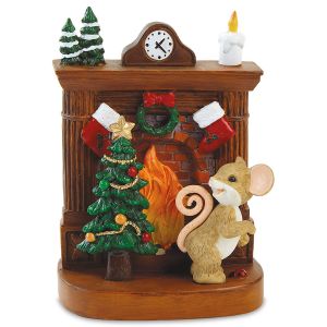 Mouse Lighted Fireplace by Charming Tails®