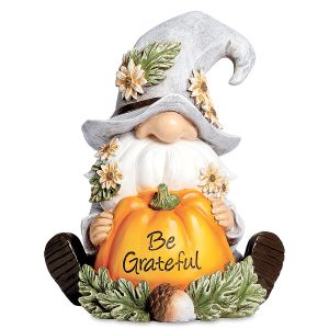Be Grateful Harvest Gnome Figurine