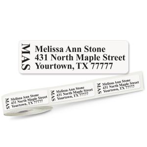 thumbnail image 2 of Conventional Off Center Rolled Return Address Labels With Dispenser Set 2 of 10