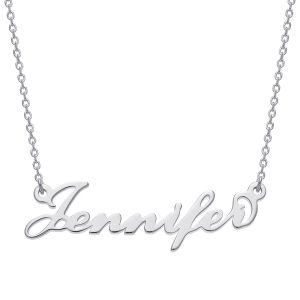 Petite Script Name Sterling Silver Necklace