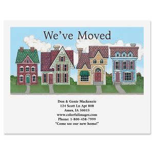 New Neighborhood We've Moved Postcards