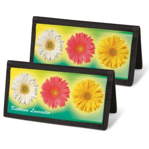 Illuminated Petals Personal Checkbook Covers