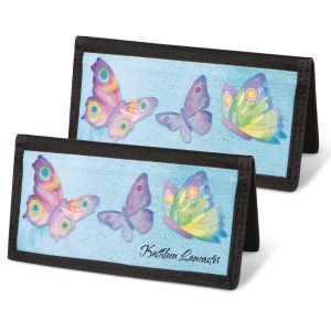 Watercolor Wings Personal Checkbook Covers