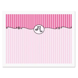 Parisian Initial Personalized Note Cards