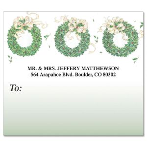 3 Wreaths  Package Labels