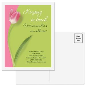 Portraits of Spring We've Moved Postcards