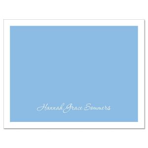 Blue & White  Personalized  Note Cards