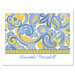 Paisley  Personalized Note Cards