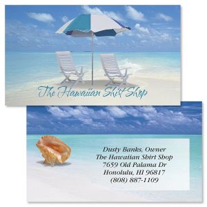 Calm Seas Double Sided Business Cards