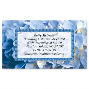 Blue Hydrangea Business Cards