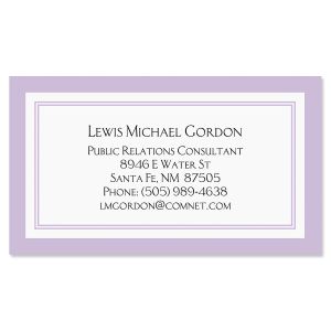 Luxe Lavender Business Cards