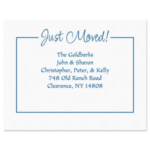 Just Moved New Address Postcards