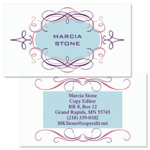 Cartouche  Double-Sided  Business Cards
