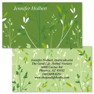 Organic Double-Sided Business Cards