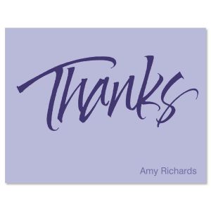 Thanks  Personalized Note Cards