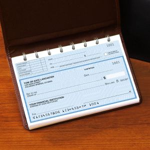 Security Blue Top-Stub Personal Checks