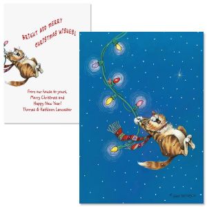 Swinging Christmas  Note Card Size   Christmas Cards