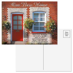 Red Door New Address Postcards