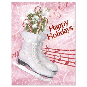 Snowkissed Note Card Size Christmas Cards