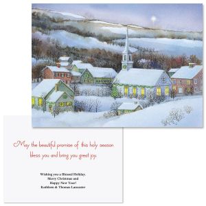 Snowy Evening  Note Card Size Christmas Cards
