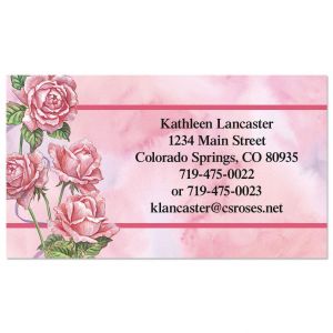 Roses and Ribbons Business Card
