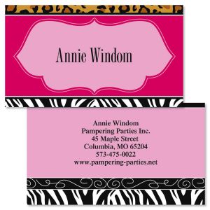 Chic Print Double-Sided Business Cards