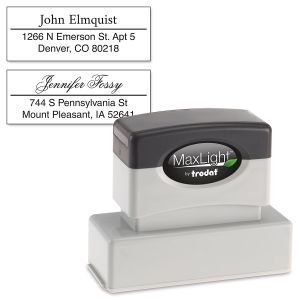 Accent Line Address Stamp