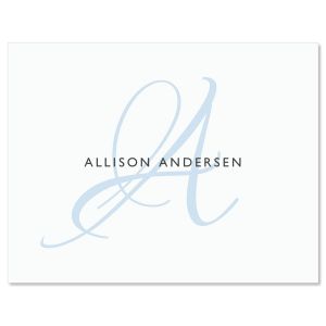 Simply Initial Custom Note Cards