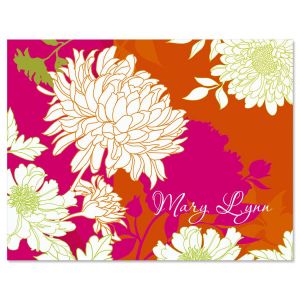 Peonies in Color Personalized Note Cards