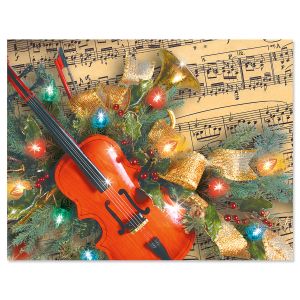 Christmas Music Note Card Size Christmas Cards