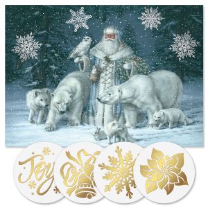 Christmas Splendor Foil Christmas Cards