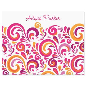 Splash Personalized Note Cards
