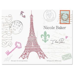 Paris Personalized Note Cards