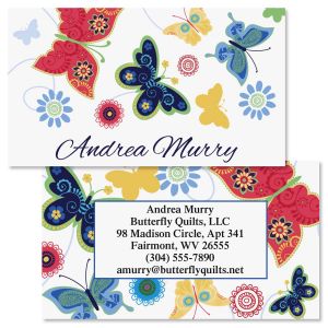 Delicate Butterflies Double-Sided Business Cards