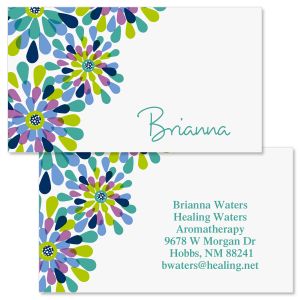 Fresh Blooms  Double-Sided Business Cards