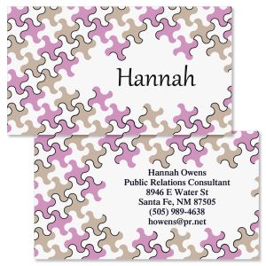 Houndstooth  Double-Sided Business Cards