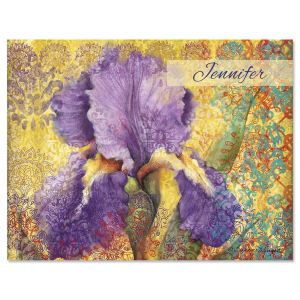 Elaborate Floral  Personalized Note Cards