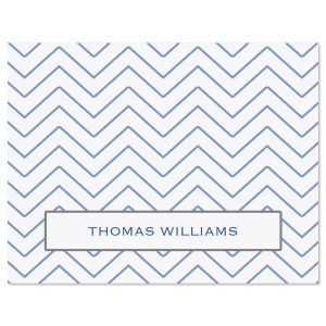 Tailored Chevron Personalized Note Cards