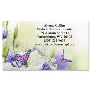 Butterfly Floral Business Cards