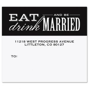 Eat, Drink, Be Married Package Labels