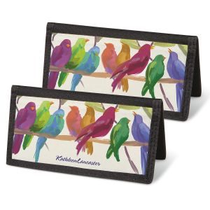 Flocked Together Personal Checkbook Covers