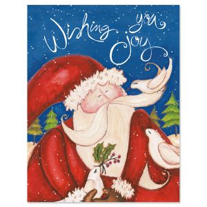 Wishing Joy Note Card Size Christmas Cards