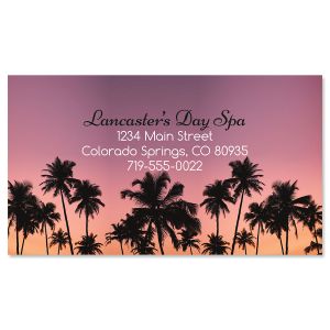Coral Sunset Business Cards