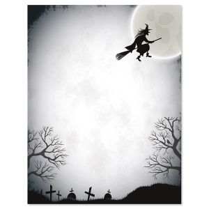 Over The Moon Halloween Letter Papers