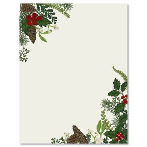Abundant Holiday Christmas Letter Papers