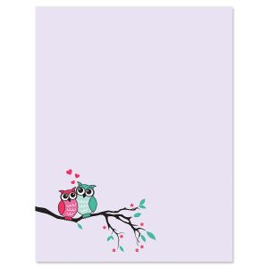 Owls in Love Valentine's Day Letter Papers