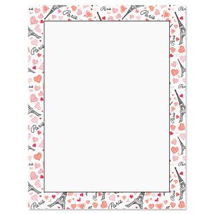 Paris Hearts Valentine's Day Letter Papers