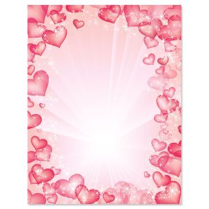 Celestial Hearts Valentine's Day Letter Papers