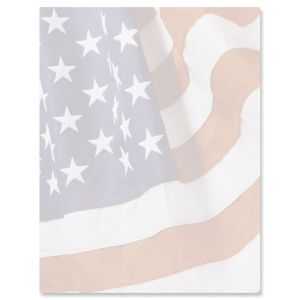 American Flag Patriotic Letter Papers