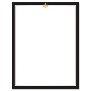 Calligraphy Frame Black and Gold Letter Papers